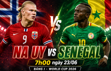 Xem trực tiếp Na Uy vs Senegal - World Cup 2026 ở đâu?
