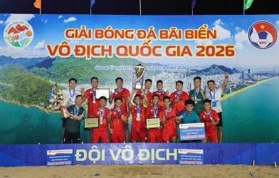 Đà Nẵng vô địch Giải Bóng đá Bãi biển Vô địch quốc gia 2026