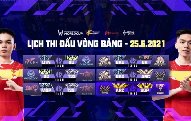 Lịch thi đấu AWC 2021 Liên Quân Mobile hôm nay 25/6