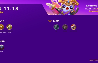 ĐTCL: Chi tiết bản cập nhật 11.18 mới nhất