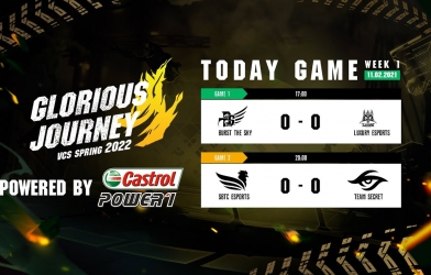 Lịch thi đấu VCS Mùa Xuân 2022 hôm nay 11/2