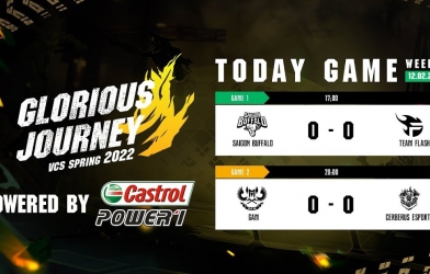 Lịch thi đấu VCS Mùa Xuân 2022 hôm nay 12/2