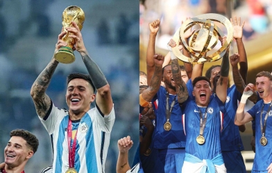 Enzo Fernandez đi vào lịch sử với cú đúp danh hiệu thế giới