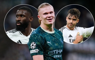 Haaland 'cà khịa' cặp trung vệ của Real Madrid