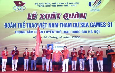 Đoàn Thể thao Việt Nam làm Lễ xuất quân dự SEA Games 31, đặt mục tiêu nhất toàn đoàn