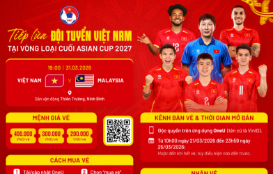 Vé xem ĐT Việt Nam đại chiến Malaysia đắt nhất 400.000 đồng