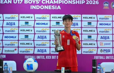 Trụ cột U17 Việt Nam vỡ oà cảm xúc sau chức vô địch Đông Nam Á