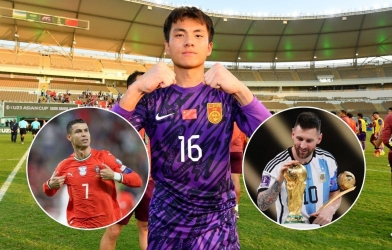 Thủ môn U23 Trung Quốc: 'Dù là Ronaldo hay Messi, tôi vẫn cản phá như thường'