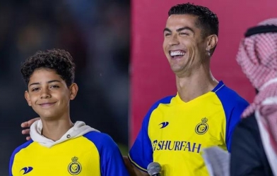 Con trai Ronaldo gây bão với phản ứng nóng nảy giống hệt CR7