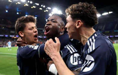 Vinicius Jr khiến Man City nổi giận với màn ăn mừng gây tranh cãi