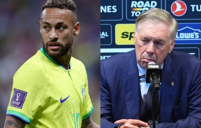 Sắp đá World Cup, HLV Ancelotti chốt xong người thay Neymar