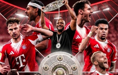 Bayern Munich chính thức đăng quang Bundesliga 2025/26
