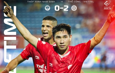 Trực tiếp bóng đá Nam Định 0-2 Viettel: Thế trận an bài!