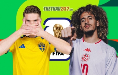 Trực tiếp bóng đá Thụy Điển vs Tunisia, 9h00 hôm nay 15/6