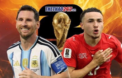 Trực tiếp bóng đá Argentina vs Thụy Sĩ, 8h00 hôm nay 12/7