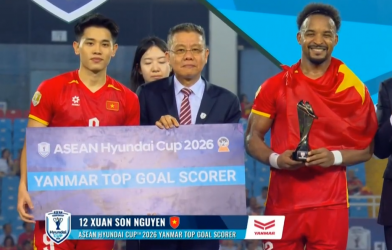 CHÍNH THỨC: Xác định ngôi sao ĐT Việt Nam nhận Vua phá lưới AFF Cup 2026