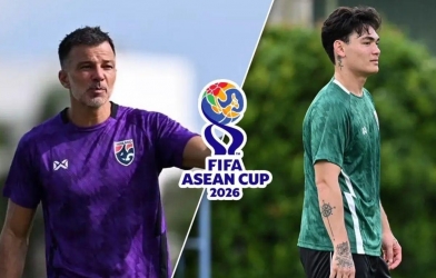 Thái Lan mất ngôi sao nhập tịch 1m9 trước đại chiến ĐT Việt Nam ở giải FIFA