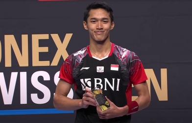 Chung kết giải cầu lông Thụy Sĩ mở rộng 2022: Jonatan Christie lên ngôi vô địch
