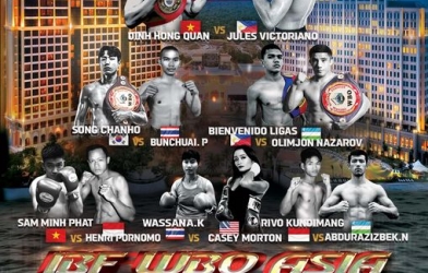 Sự kiện tranh đai IBF và WBO ASIA Championship trở lại cuối tháng 7