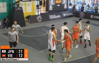 Bóng rổ nam Việt Nam 'nhận cú sốc' tại FIBA 3x3 Nations League 2022