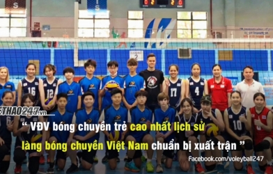 Khủng long bóng chuyền '14 tuổi cao 1m85' chuẩn bị xuất chiến