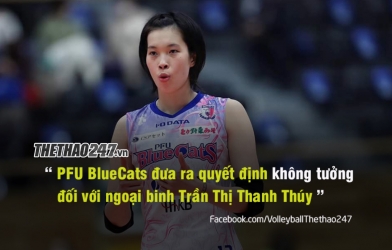 Đội bóng chuyền PFU BlueCats 'ra quyết định không tưởng' về Thanh Thúy