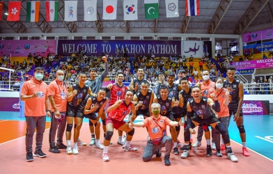 Thái Lan 'nhấn chìm' Hồng Kông tại Cúp bóng chuyền nam Châu Á 2022