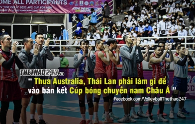 Cơ hội nào cho bóng chuyền nam Thái Lan vào bán kết AVC Cup 2022?