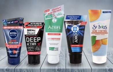 Top sữa rửa mặt trị mụn cho nam hiệu quả nhất