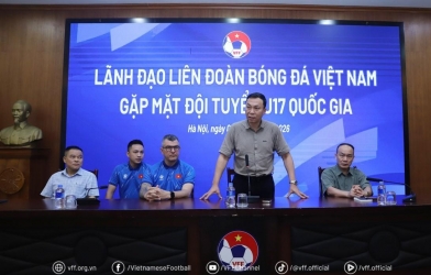 Chủ tịch VFF tiếp lửa U17 Việt Nam trước thềm U17 Đông Nam Á 2026
