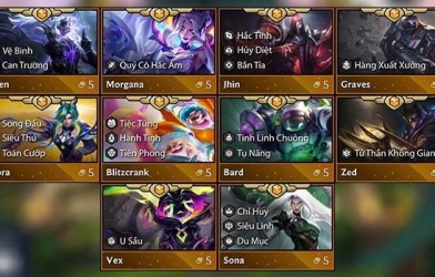 Tất tần tật sức mạnh tướng 5 vàng trong ĐTCL mùa 17: Thần Không Gian