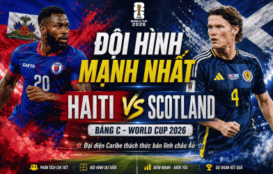 Đội hình mạnh nhất Haiti vs Scotland: Đại diện Caribe thách thức bản lĩnh châu Âu