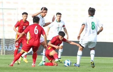 Cầu thủ trẻ lập siêu phẩm, U23 Iraq vẫn bị ‘ông lớn Châu Á’ ngược dòng tiếc nuối