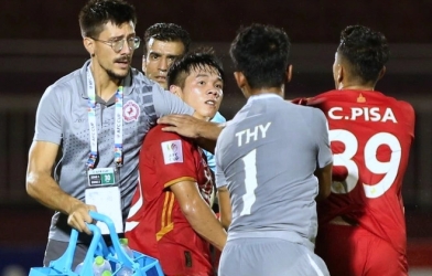 Bị loại cay đắng, đại diện Campuchia để lại hình ảnh xấu xí tại AFC Cup