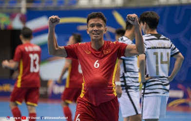 Việt Nam hủy diệt Hàn Quốc tại giải Futsal Châu Á