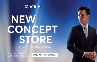 “Quả Bóng Vàng” Hoàng Đức hẹn fan tại sự kiện NEW CONCEPT STORE của OWEN