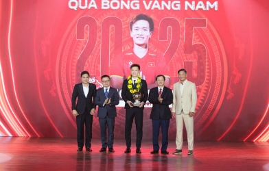 Hoàng Đức lập hat-trick Quả bóng vàng Việt Nam cùng sự đồng hành của LPBank