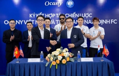 Ocany và Thép Xanh Nam Định FC ký kết hợp tác chiến lược
