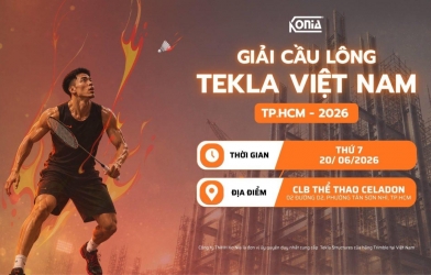 Tekla Structures gắn kết cộng đồng người dùng qua Giải Cầu Lông Tekla Việt Nam 2026