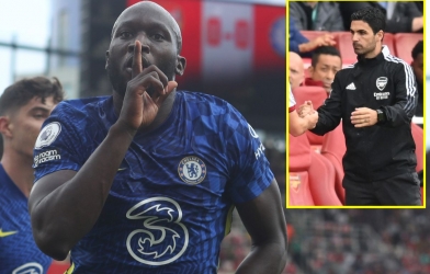 Arteta nói lời thật lòng về Lukaku sau trận thua Chelsea