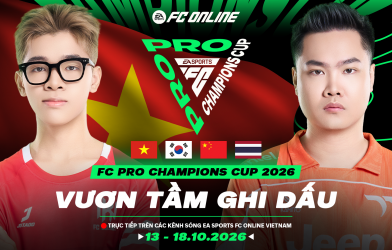 FC PRO CHAMPIONS CUP 2026: HAI ĐẠI DIỆN VIỆT NAM SẴN SÀNG VƯƠN TẦM, GHI DẤU TRÊN ĐẤU TRƯỜNG QUỐC TẾ