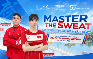 TDIC và Perspirex đồng hành cùng  Wushu Việt Nam ASIAD 20