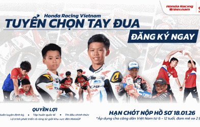 Honda Racing Vietnam chính thức khởi động hành trình 'Tìm kiếm tài năng đua xe nhí 2026'