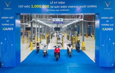 VinFast chính thức chạm mốc 1 triệu xe máy điện xuất xưởng