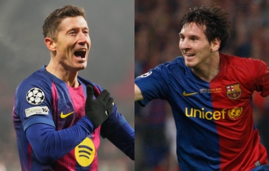 CHÍNH THỨC: Lewandowski sánh ngang Messi tại Champions League