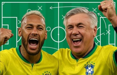 Nóng: HLV Ancelotti chốt tương lai Neymar trên tuyển Brazil