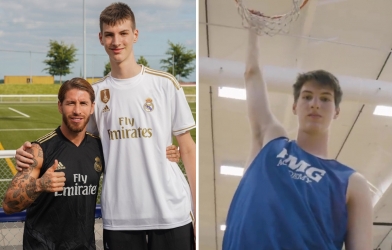 Sao bóng rổ trung học Canada cao 2m28: Trình ném rổ khiến đối thủ 'khóc thét'