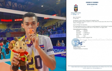 Ngoại binh Campuchia đầu tiên xác nhận thi đấu tại giải bóng chuyền VĐQG 2022