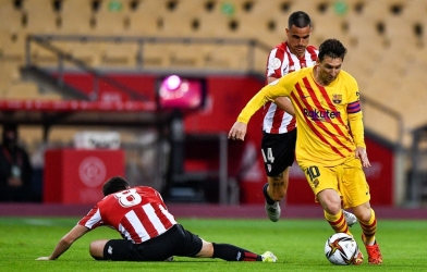 VIDEO: Messi ghi bàn giữa vòng vây 9 cầu thủ, giúp Barca vô địch Cúp Nhà vua