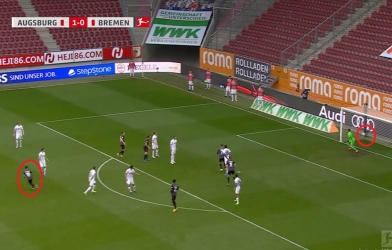 VIDEO: 'Bàn thắng hụt' đẹp hơn siêu phẩm, tạo địa chấn tại Bundesliga